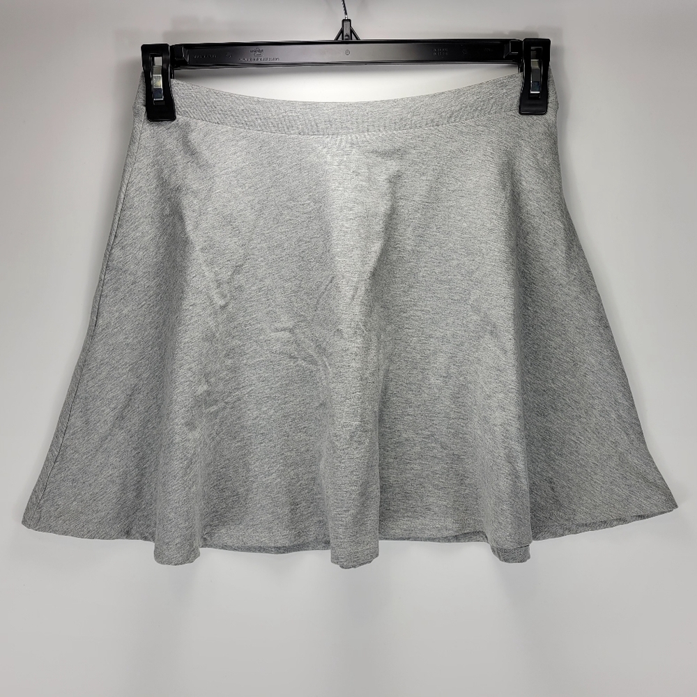 Forever 21 Flowy Short Skirt Womens Large L Gray Casual Dainty Schoolgirl Pixie